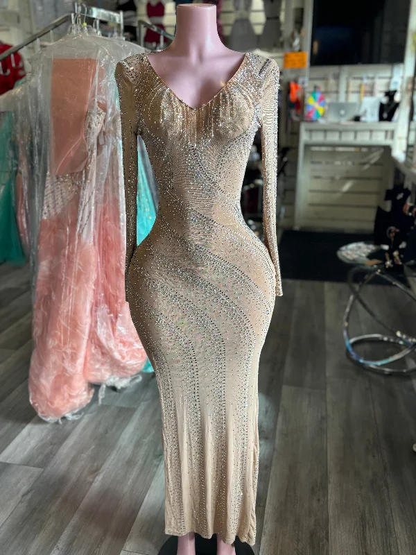Shimmer Time Maxi Dress Stylish One-Shoulder Maxi Dress