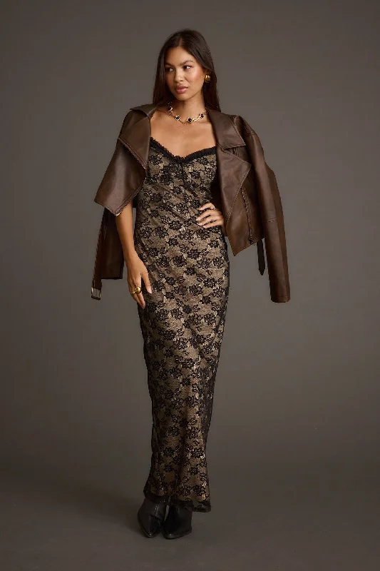 Temptation Black Lace Maxi Dress Chic Summer Maxi Dress