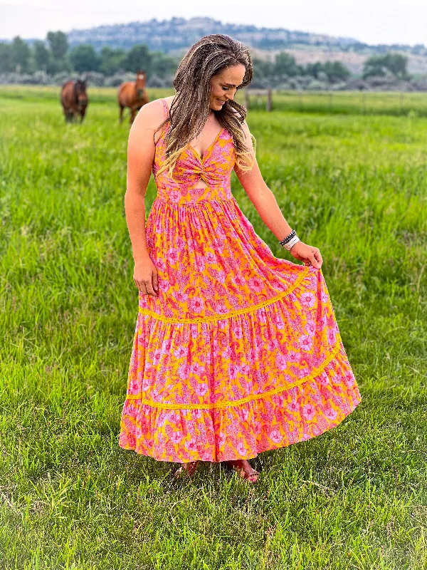 The Wildflower Maxi Dress Stylish Button-Up Maxi Dress