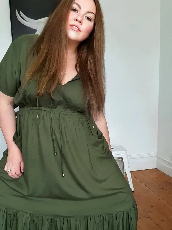 Tropical Maxi Dress // Sage Chic Off-Shoulder Maxi Dress