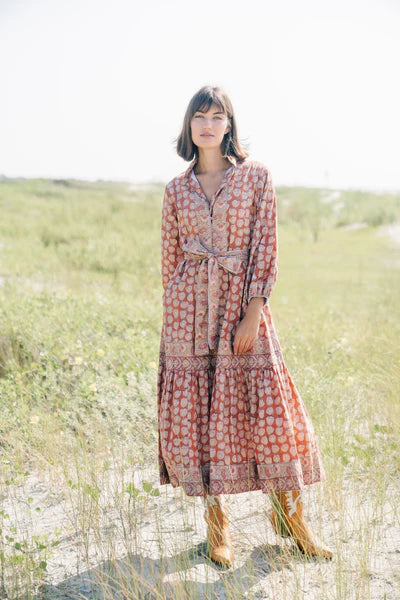 HOLLY MAXI DRESS Trendy Floral Print Maxi Dress