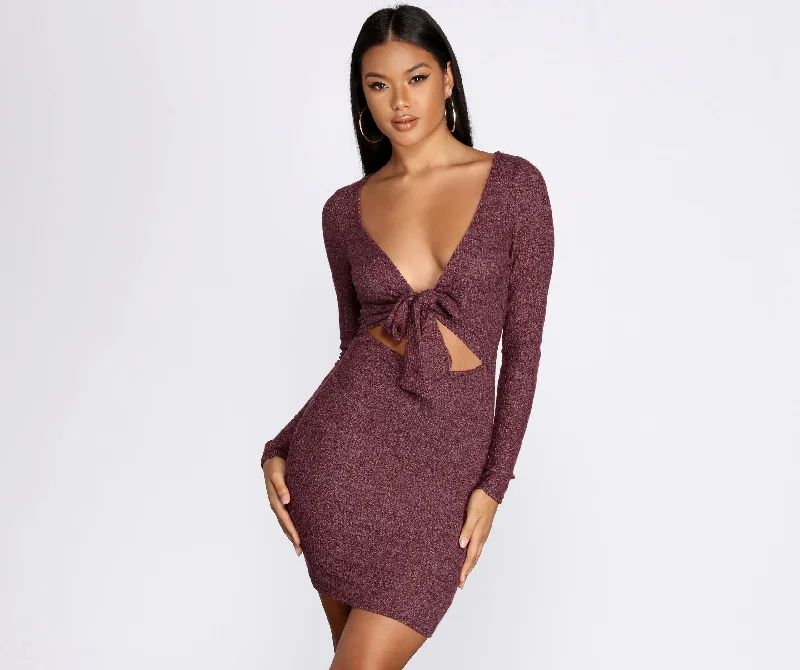 Favorite 'Fit Knit Mini Dress Chic Sleeveless Mini Dress