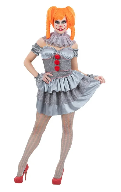 Adult Chapter 2 Pennywise Mini Dress Costume Trendy Wraparound Mini Dress
