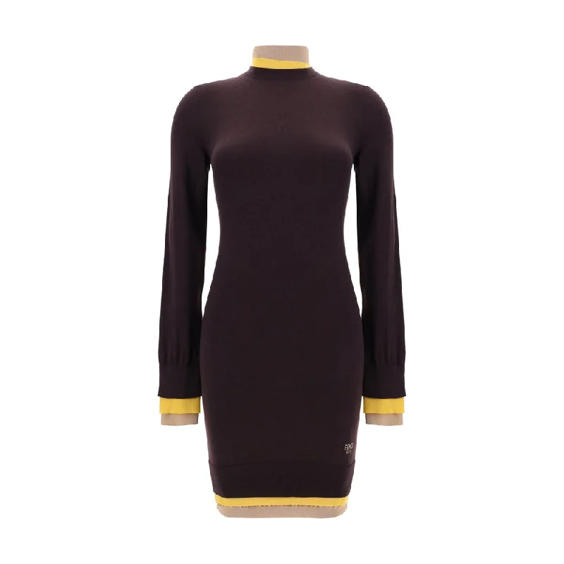 Fendi Mini Dress Classic Floral Mini Dress