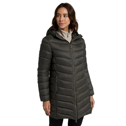 Animal Womens/Ladies Frankie Longline Padded Jacket Nylon Fabric Polyester Fabric Spandex Fabric