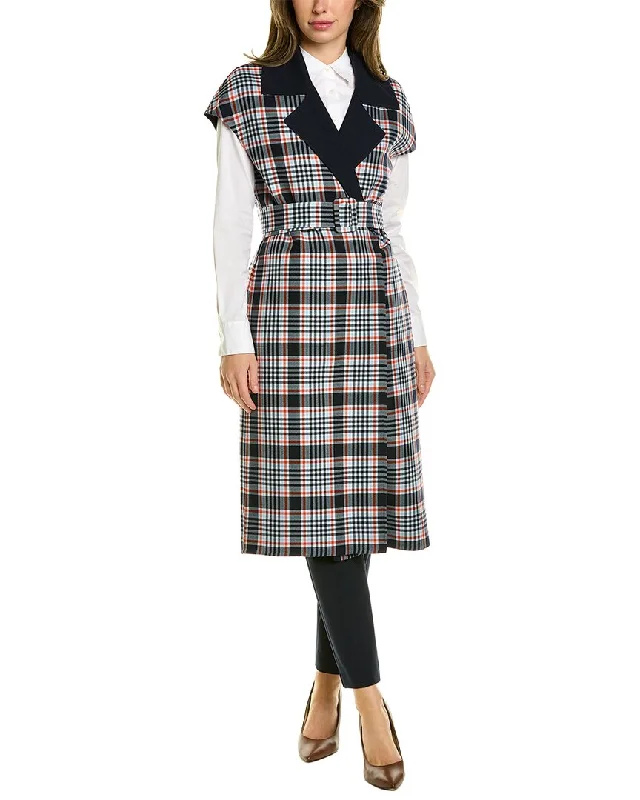 Oscar De La Renta Sleeveless Wool-Blend Jacket Mesh Jacket Canvas Jacket Denim Jacket Oscar De La Renta Sleeveless Wool-Blend Jacket Mesh Jacket Canvas Jacket Denim Jacket