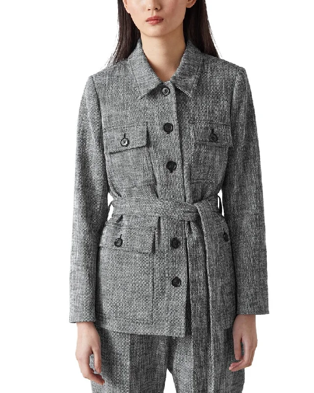 Lk Bennett Zurich Jacket Elasticated Jacket Padded Jacket Insulated Jacket