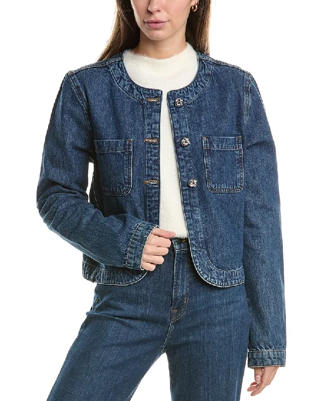 Derek Lam 10 Crosby Mimi Indoor Jacket Denim Jacket Leather Jacket Suede Jacket