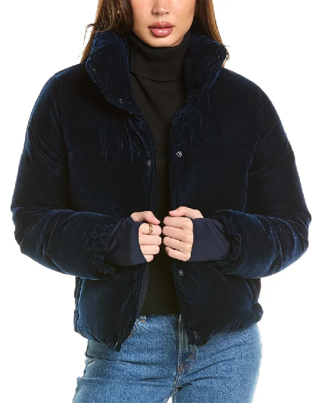 Sam. Velvet Down Puffer Jacket Striped Jacket Polka Dot Jacket Floral Jacket