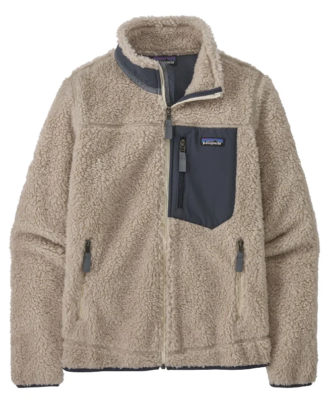 Classic Retro-X Jacket - Natural W/Smolder Blue Bomber Jacket Anorak Windbreaker