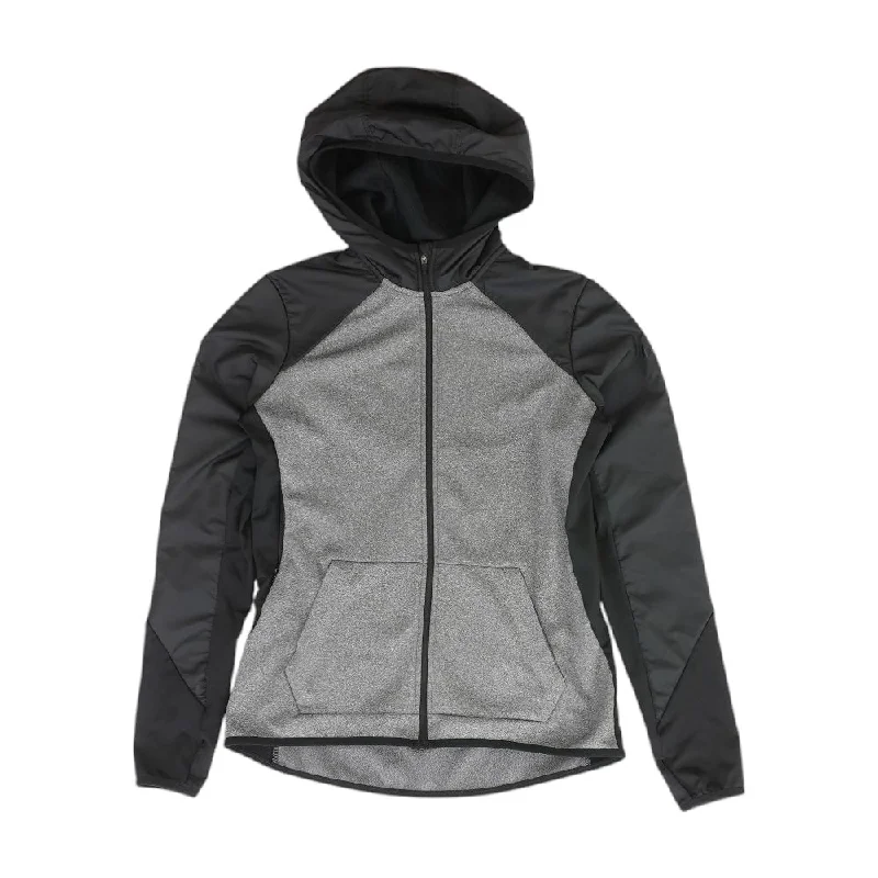 Gray Color Block Lightweight Jacket Fitted Jacket Loose Jacket Oversized Jacket