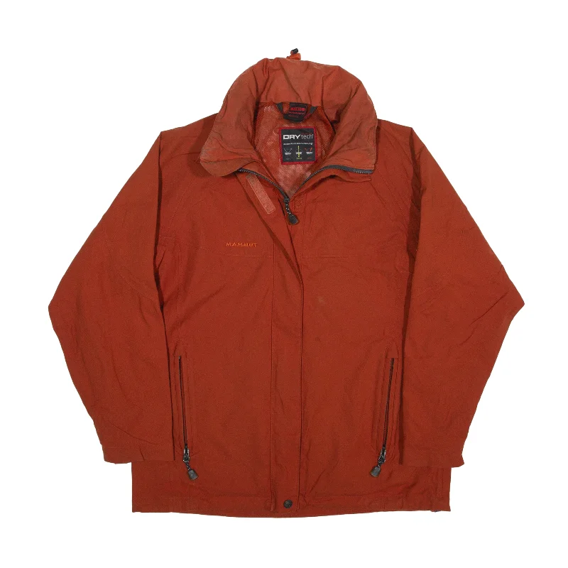 MAMMUT Rain Jacket Orange Womens L Denim Jacket Leather Jacket Suede Jacket
