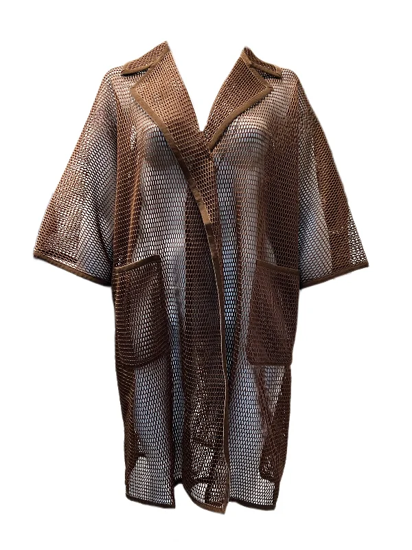 Marina Rinaldi Women's Brown Teiera Mesh Jacket Size 22W/31 NWT Plaid Jacket Tartan Jacket Houndstooth Jacket Marina Rinaldi Women's Brown Teiera Mesh Jacket Size 22W/31 NWT Plaid Jacket Tartan Jacket Houndstooth Jacket