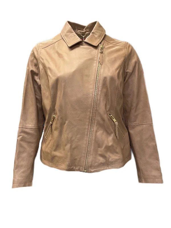 Marina Rinaldi Women's Camel Ebanista Sheepskin Jacket NWT Quilted Jacket Puffer Jacket Insulated Jacket