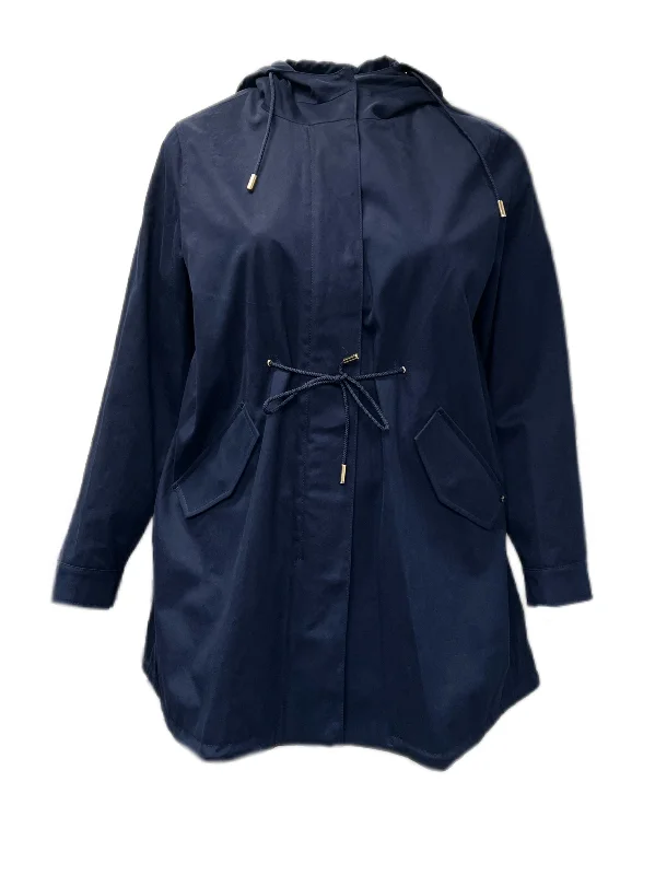 Marina Rinaldi Women's Navy Tamkebis Hooded Rain Jacket Size 14W/23 NWT Striped Jacket Polka Dot Jacket Floral Jacket Marina Rinaldi Women's Navy Tamkebis Hooded Rain Jacket Size 14W/23 NWT Striped Jacket Polka Dot Jacket Floral Jacket