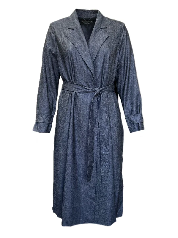 Marina Rinaldi Women's Navy Torino Wrap Jacket NWT Hooded Jacket Caped Jacket Shawl Collar Jacket