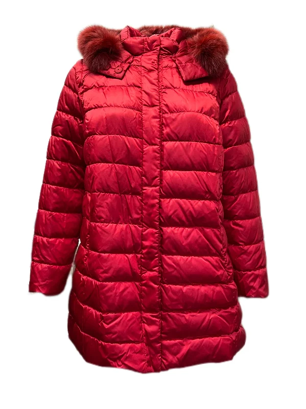 Marina Rinaldi Women's Red Cipresso Hooded Reversible Jacket NWT Denim Jacket Leather Jacket Suede Jacket Marina Rinaldi Women's Red Cipresso Hooded Reversible Jacket NWT Denim Jacket Leather Jacket Suede Jacket