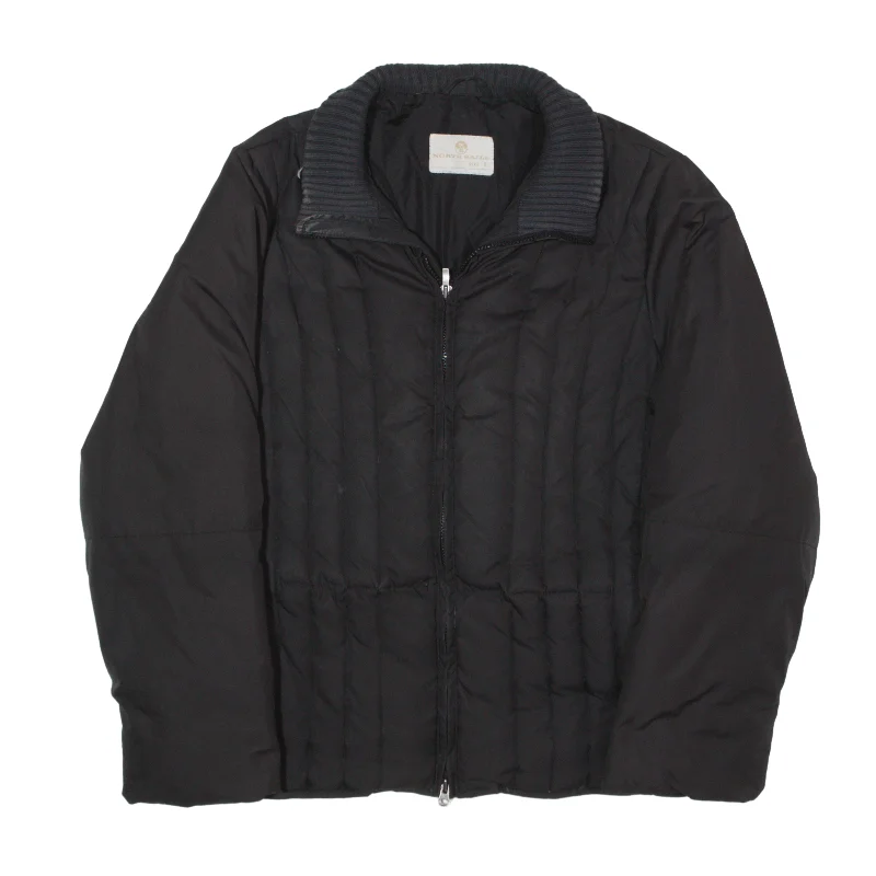 NORTH SAILS Down Insulated Puffer Jacket Black 90s Womens L Lace Jacket Ribbed Jacket Sequined Jacket