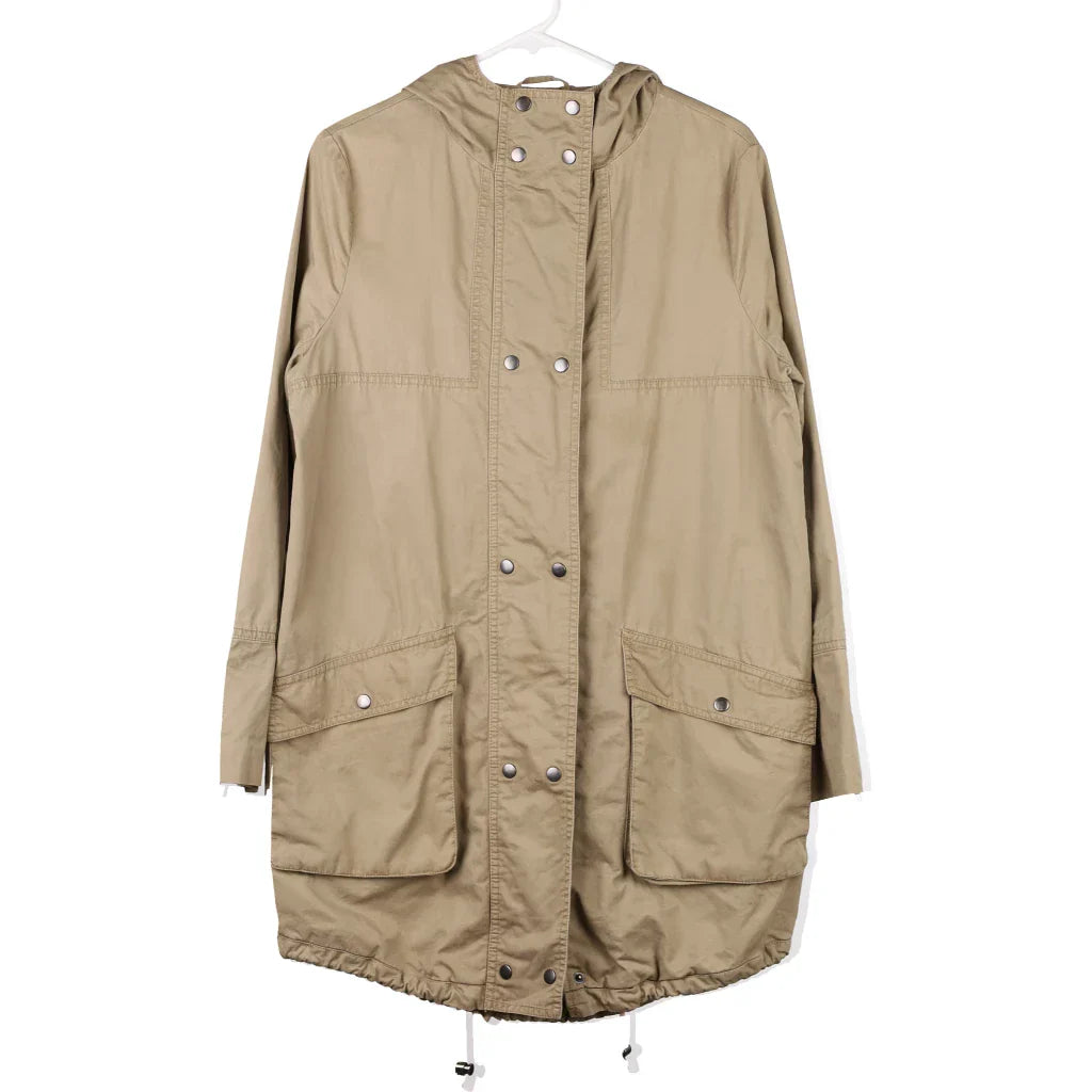 R Edition Jacket - Large Beige Cotton Trench Coat Raincoat Waterproof Jacket