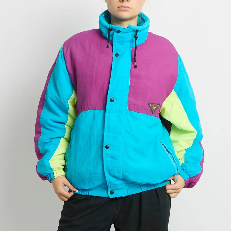 Shell Style Ski Jacket - UK 16 Knit Jacket Woven Jacket Fleece Jacket