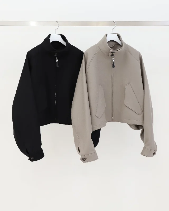 THE SHORT HARRINGTON JACKET Wool Jacket Cashmere Jacket Tweed Jacket