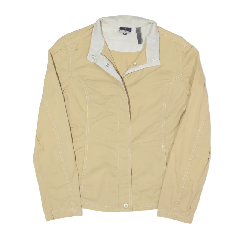 TRUSSARDI Jacket Beige Womens S V-Neck Jacket Boat Neck Jacket Square Neck Jacket