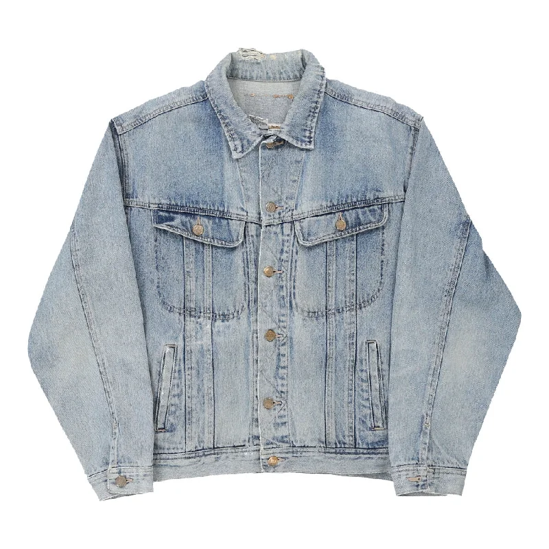 Unbranded Denim Jacket - Large Blue Cotton Cardigan Sweater Pullover