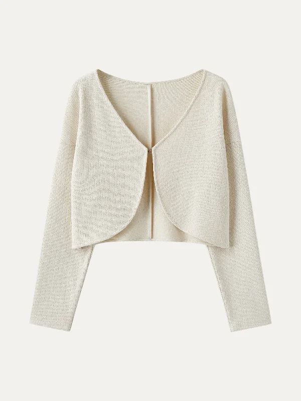 V-Neck Long Sleeve Jacket Nylon Fabric Polyester Fabric Spandex Fabric