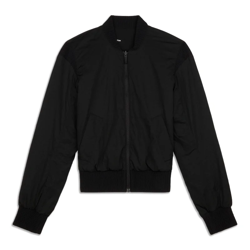 Women's Reversible Insulated Bomber Jacket - Resale Satin Jacket Silk Jacket Chiffon Jacket