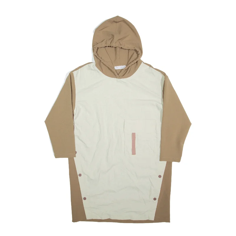 ZARA Pullover Jacket Beige Womens UK 12 Jacket Blazer Coat