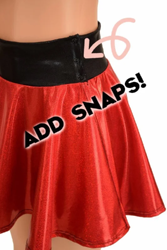 Add Snaps to Circle Cut Skirt lace skirt romantic