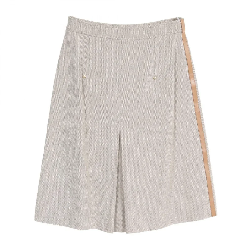 Burberry Cotton Skirt Beige lace skirt delicate