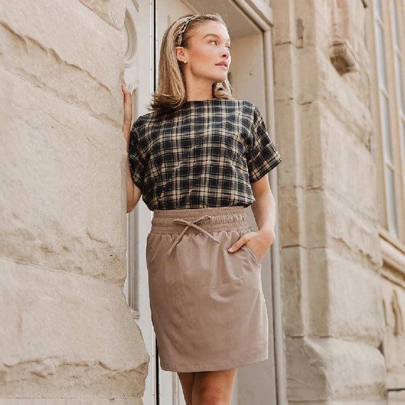 Cher Skirt, Chestnut pencil skirt chic