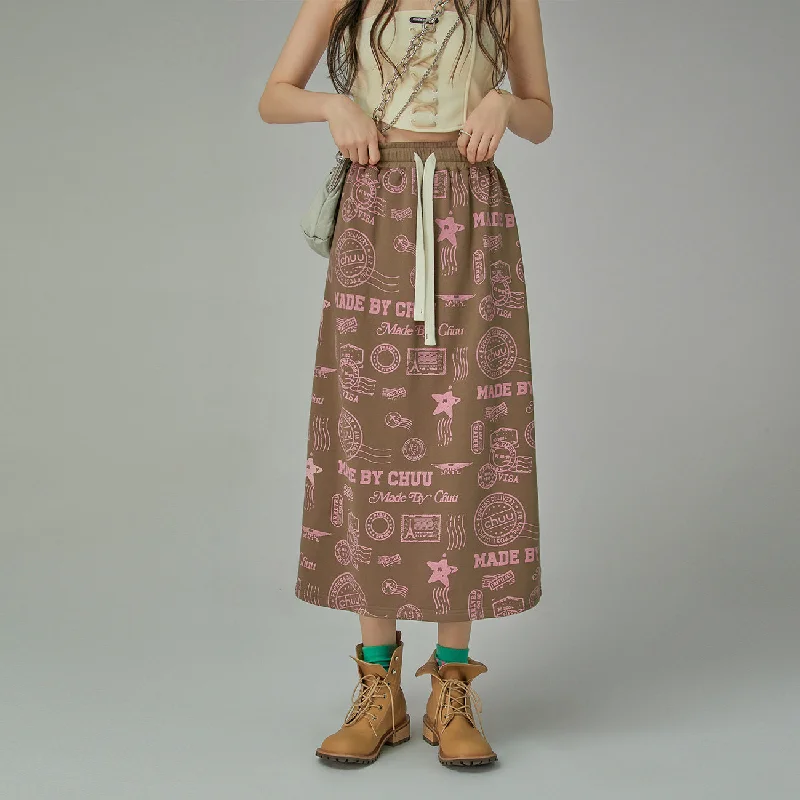 Chuu A-Line Skirt velvet skirt luxury