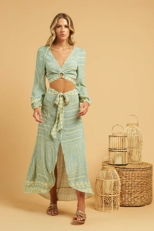 Cocama Maxi Skirt chiffon skirt delicate