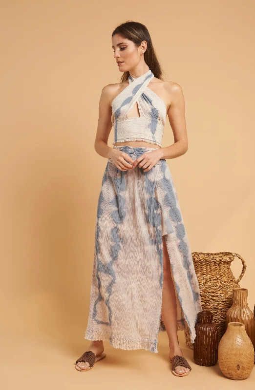 Dirty Sand Maxi Skirt wool skirt thick