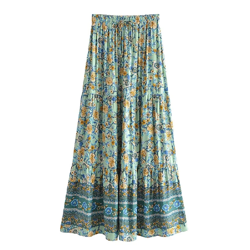 Epiphany Boho Maxi Skirt ( 3 Colors ) midi skirt versatile