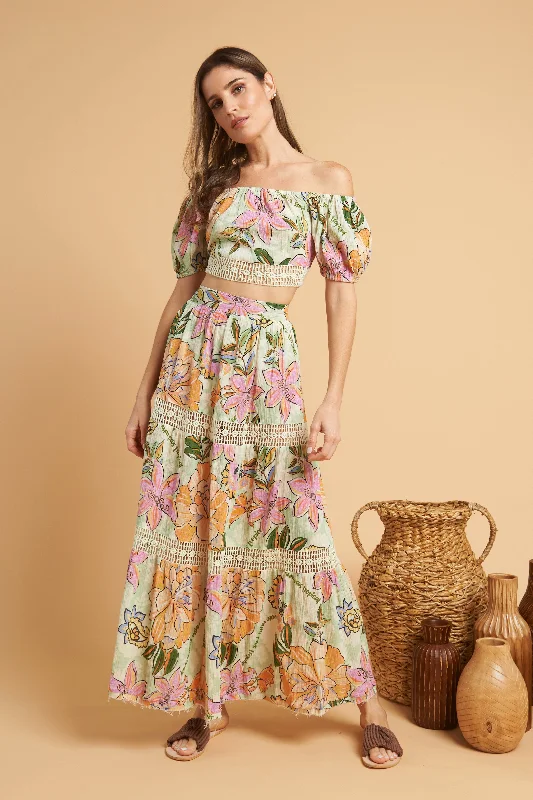 Gardenia Maxi Skirt wool skirt warm
