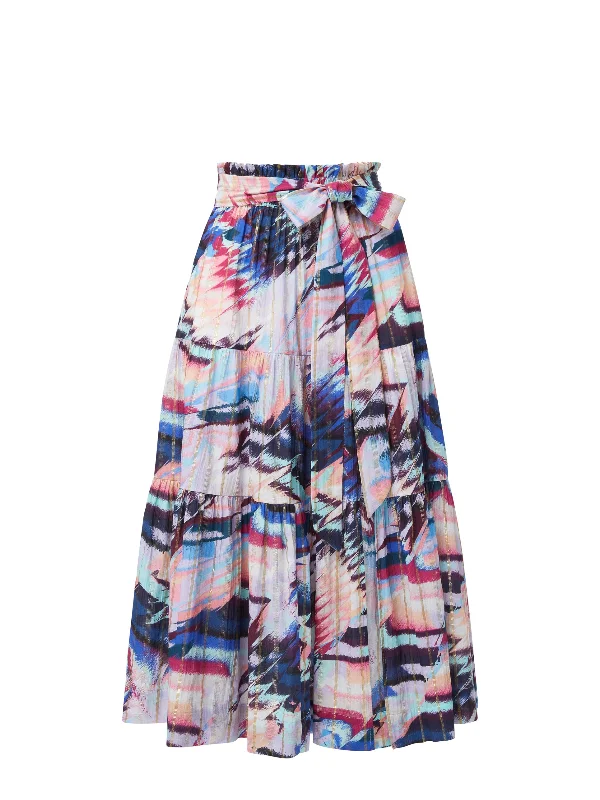 Jenni Skirt Mosaic corduroy skirt textured