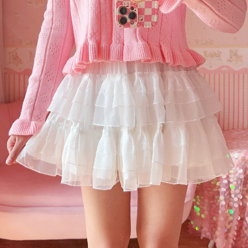 white skirt