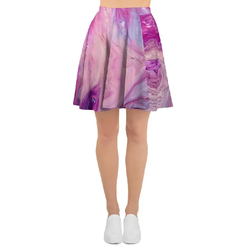 Purple Marble Women's Skirt vintage skirt charm