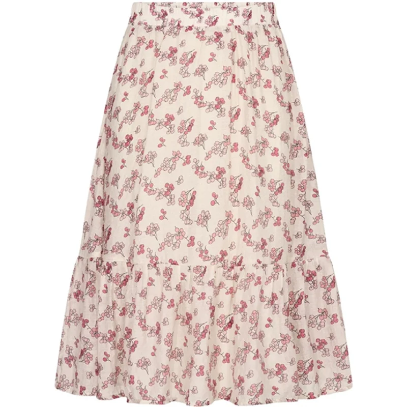 Sofie Schnoor Antique White Skirt silk skirt lustrous