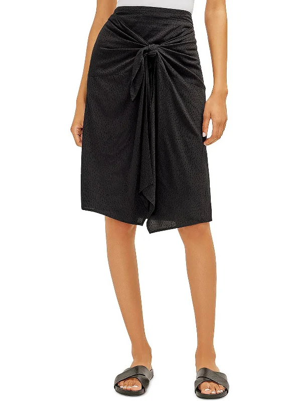 Womens Wrap Tie Wrap Skirt linen skirt natural