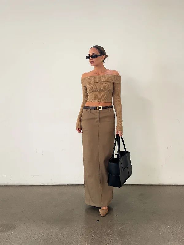 Workload Maxi Skirt - FINAL SALE high slit skirt