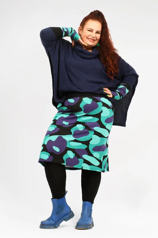 Gia 3/4 Knit Skirt floral skirt print