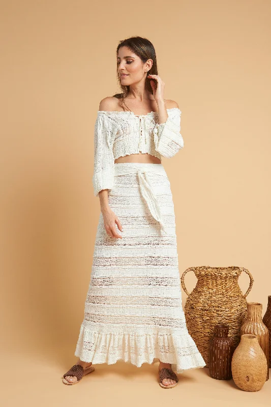 Zinnia Maxi Skirt denim skirt classic